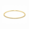 Women's Gold-Toned Classic Minimalist Sleek Round Bangle Bracelet