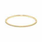 Women's Gold-Toned Classic Minimalist Sleek Round Bangle Bracelet