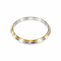 Men’s Dual-Tone Gold & Silver Sleek Kada Bracelet