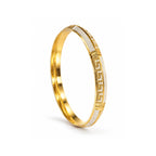 Men’s Gold & Silver-Toned Textured Designer Kada Bracelet