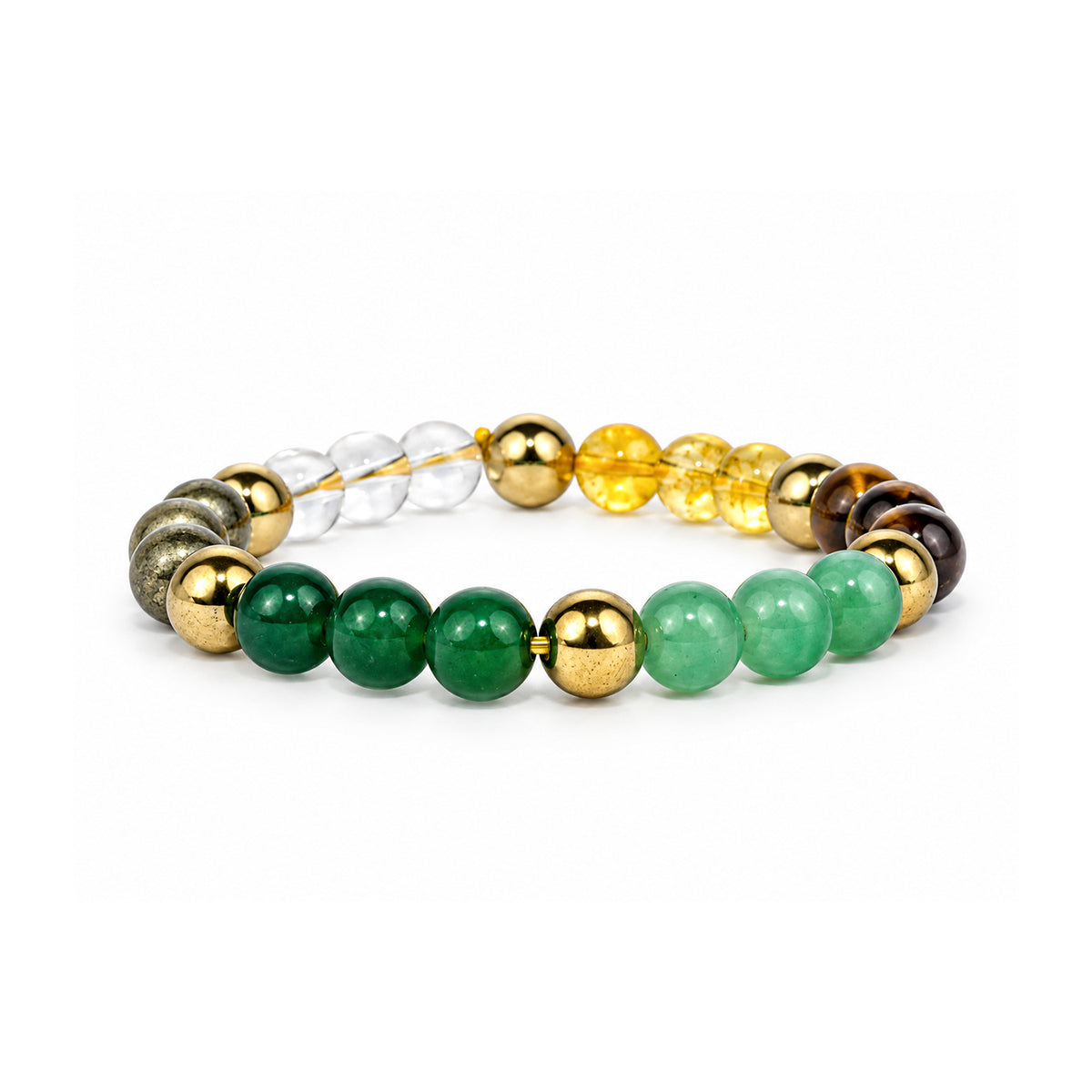 Money Attraction Natural Crystal Beaded Bracelet