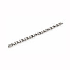 Men’s Silver-Toned Geometric Link Chain Bracelet