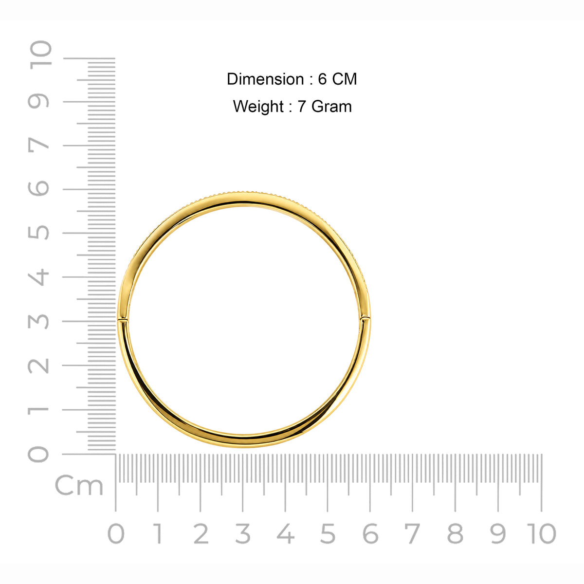 Women's Gold-Toned Classic Minimalist Sleek Round Bangle Bracelet
