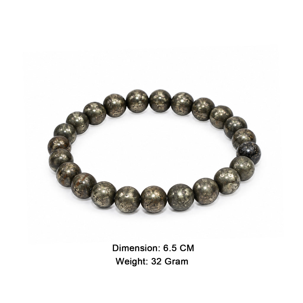 Natural Pyrite Bracelet for Men & Women