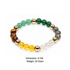 Money Attraction Natural Crystal Beaded Bracelet