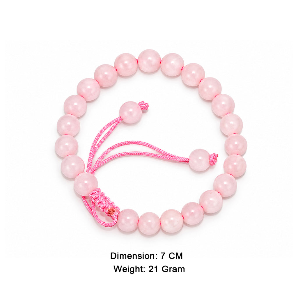 Natural Rose Quartz Bracelet for Women & Men