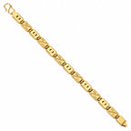 Men’s Gold-Tone Geometric Link Bracelet