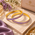 Elegant Gold Glitter Bangles for Women