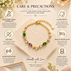 Premium Gemstone Swirl Bracelet