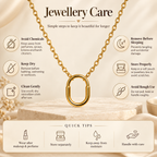 Classic Oval Link Gold Necklace for women