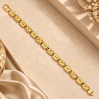 Men’s Gold-Tone Geometric Link Bracelet