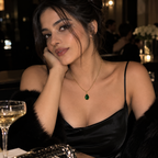 Emerald Green Teardrop Pendant Gold-Tone Necklace