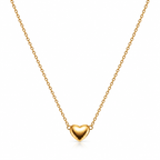 Golden Heart Pendant Necklace for women