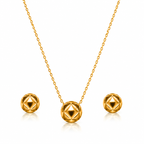 Geometric Gold-Tone Jewellery Set for women