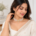 Royal Multi-Strand Pearl Bracelet with Crystal Floral Charm