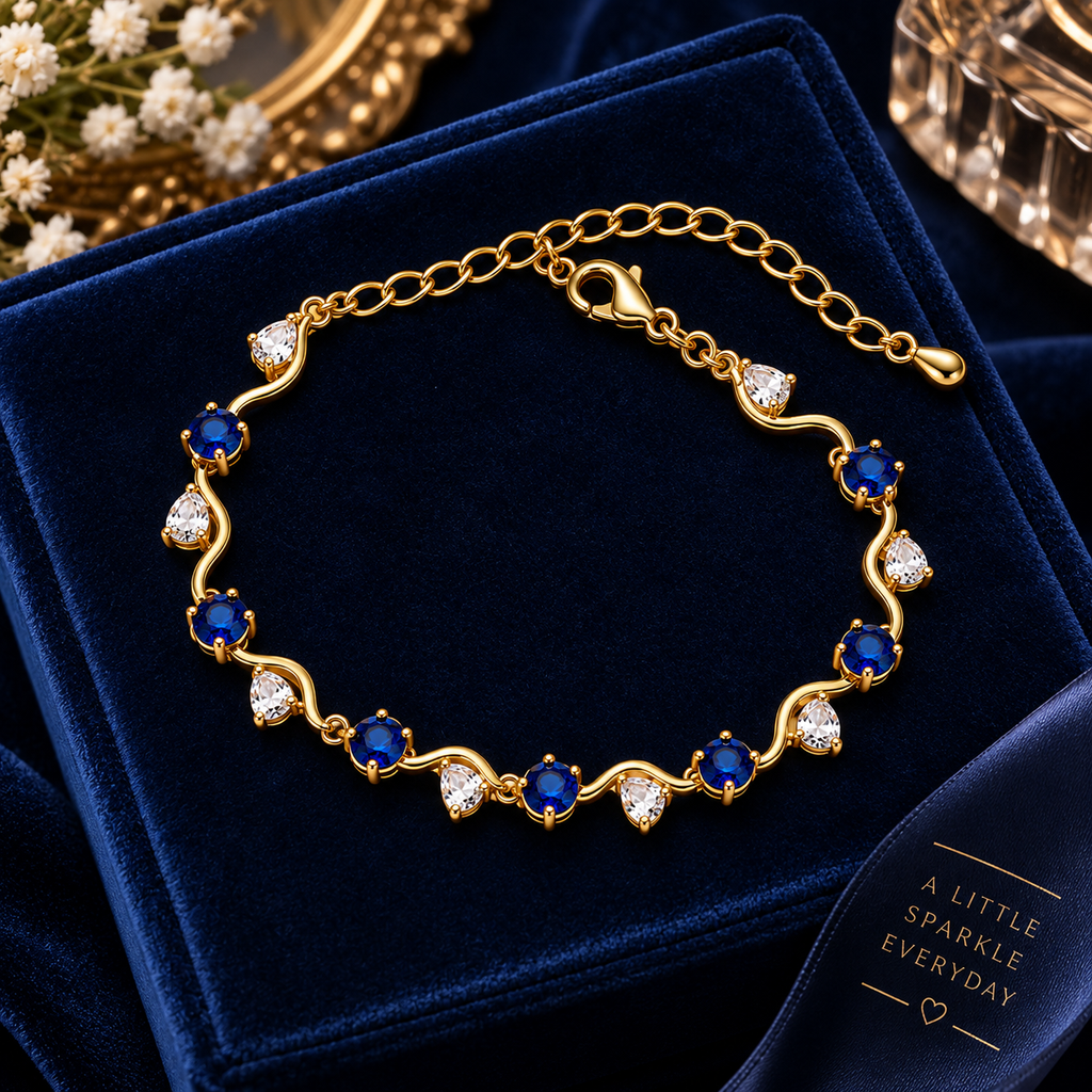 Elegant Gold-Plated Adjustable Bracelet for Women