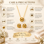 Geometric Gold-Tone Jewellery Set for women
