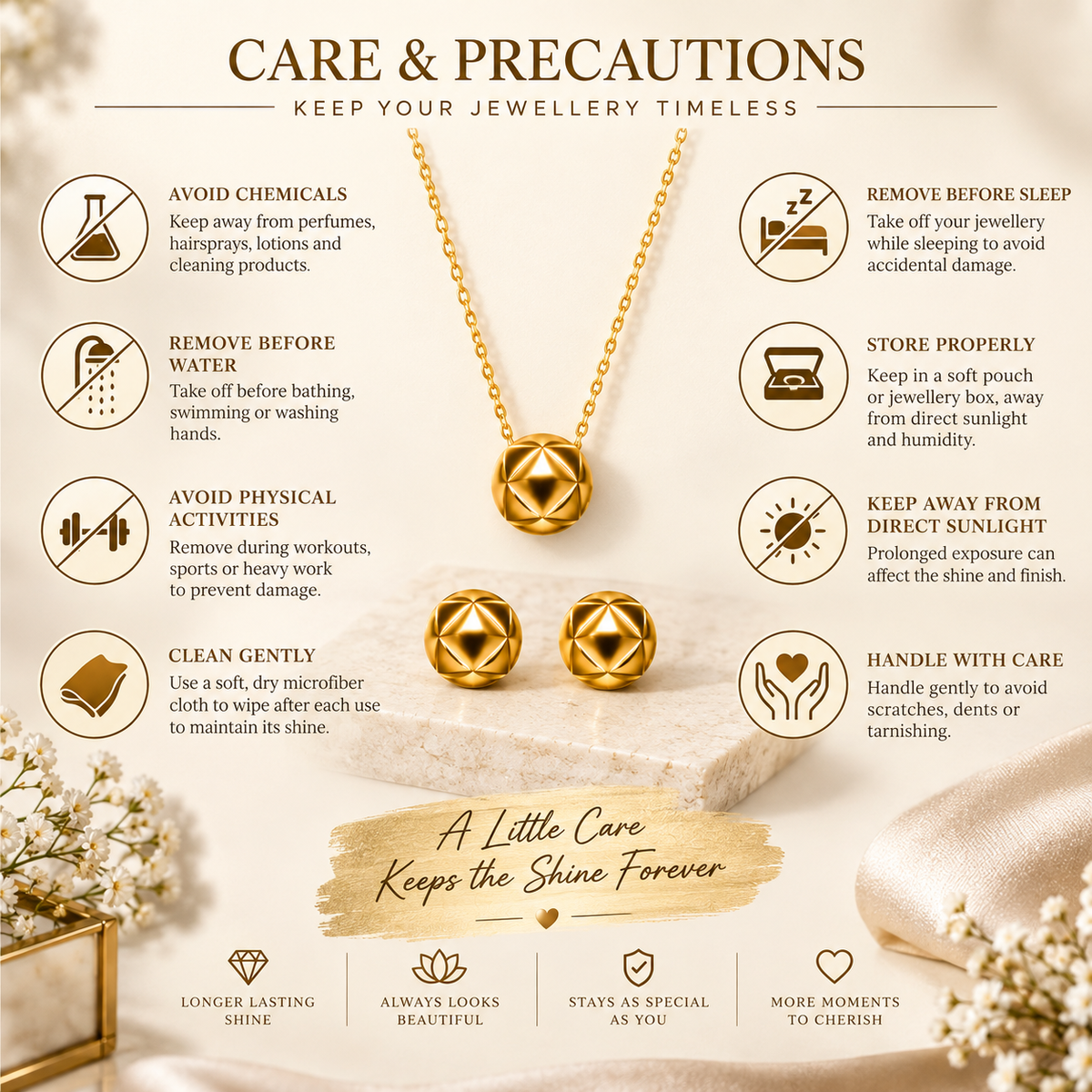 Geometric Gold-Tone Jewellery Set for women