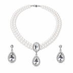 Luxury Pearl Necklace &amp; Earrings Set