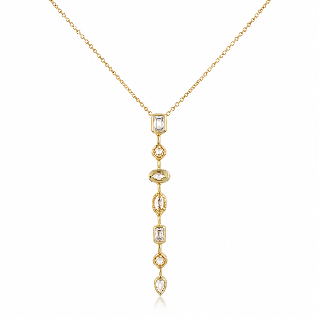 Elegant Crystal Drop Necklace