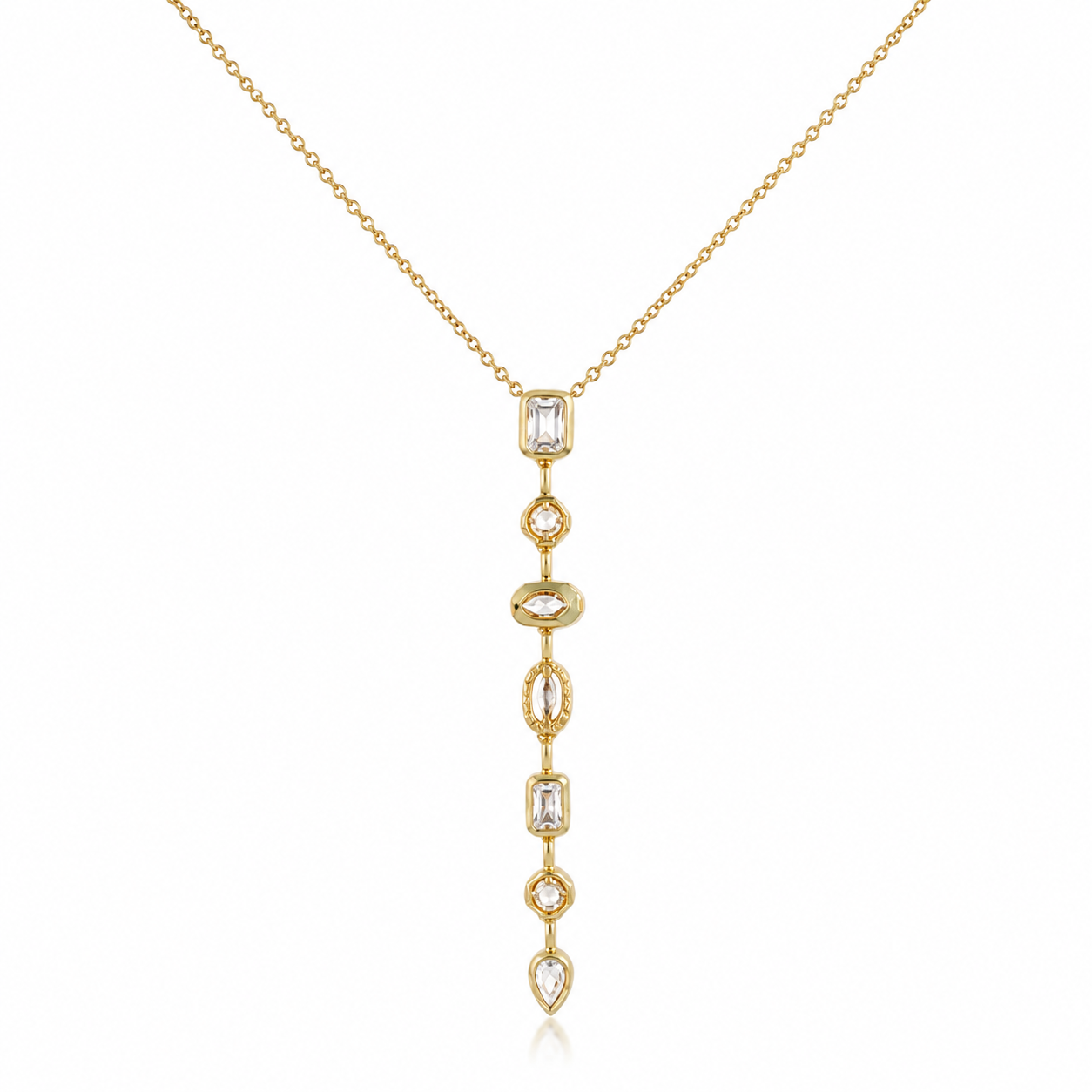 Elegant Crystal Drop Necklace