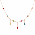 MULTI COLOR STONE NECKLACE – PARTY WEAR ELEGANCE