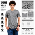 Men's Round Neck Printed T-Shirt | Premium Tencil Lycra Fabric | Half Sleeve Casual Streetwear | Soft & Stretchable | Regular Fit