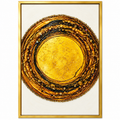 Golden Resin Sunburst Artwork