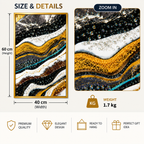 Luxurious Gold Geode Resin Wall Art