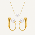 modern pearl jewellery set