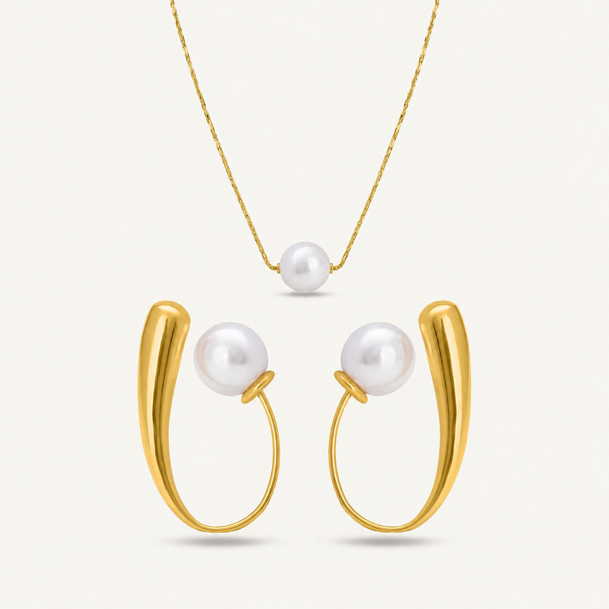 modern pearl jewellery set