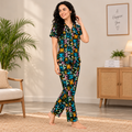 Women's Cotton Printed Night Suit Set