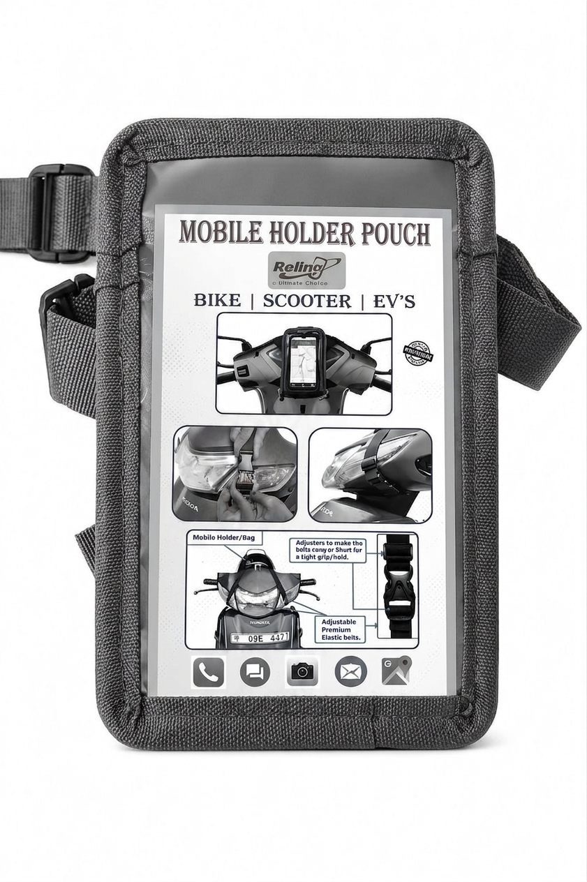 JETLIFE Mobile Holder Pouch for Scooter Scooty EVs Premium