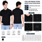 Men's Solid Black Polo T-Shirt | Imported HD Pique Lycra Fabric | 220 GSM | Regular Fit | Half Sleeve Collared Casual T-Shirt