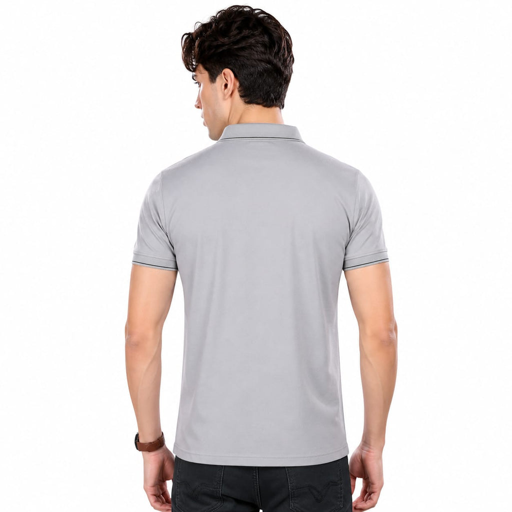 T-Shirt | Imported HD Pique Lycra Fabric | 220 GSM | Solid Casual Collar T-Shirt | Regular Fit | Half Sleeves