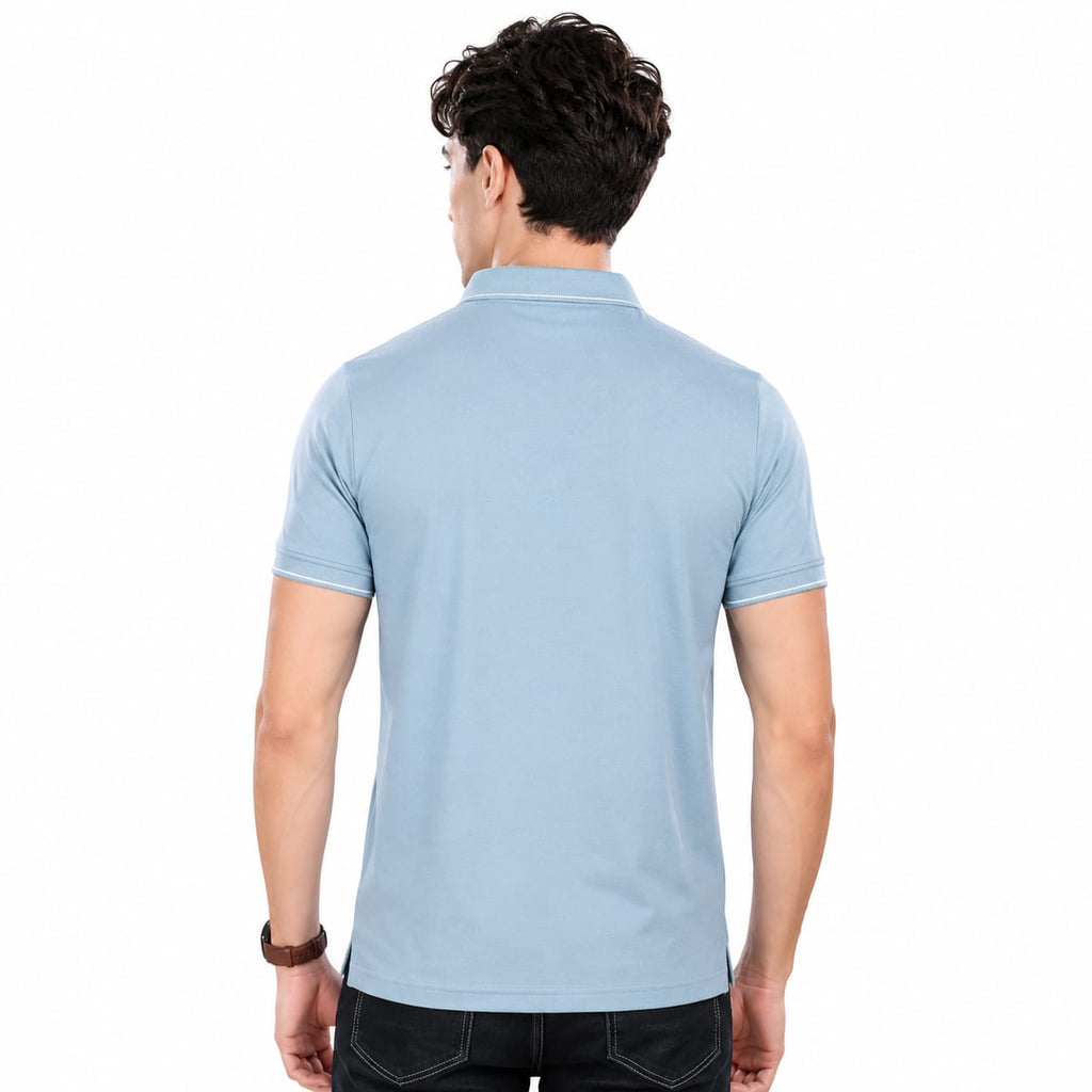 Imported HD Pique Lycra Fabric | Half Sleeve Collar T-Shirt | Regular Fit | GSM 220 | Casual & Daily Wear