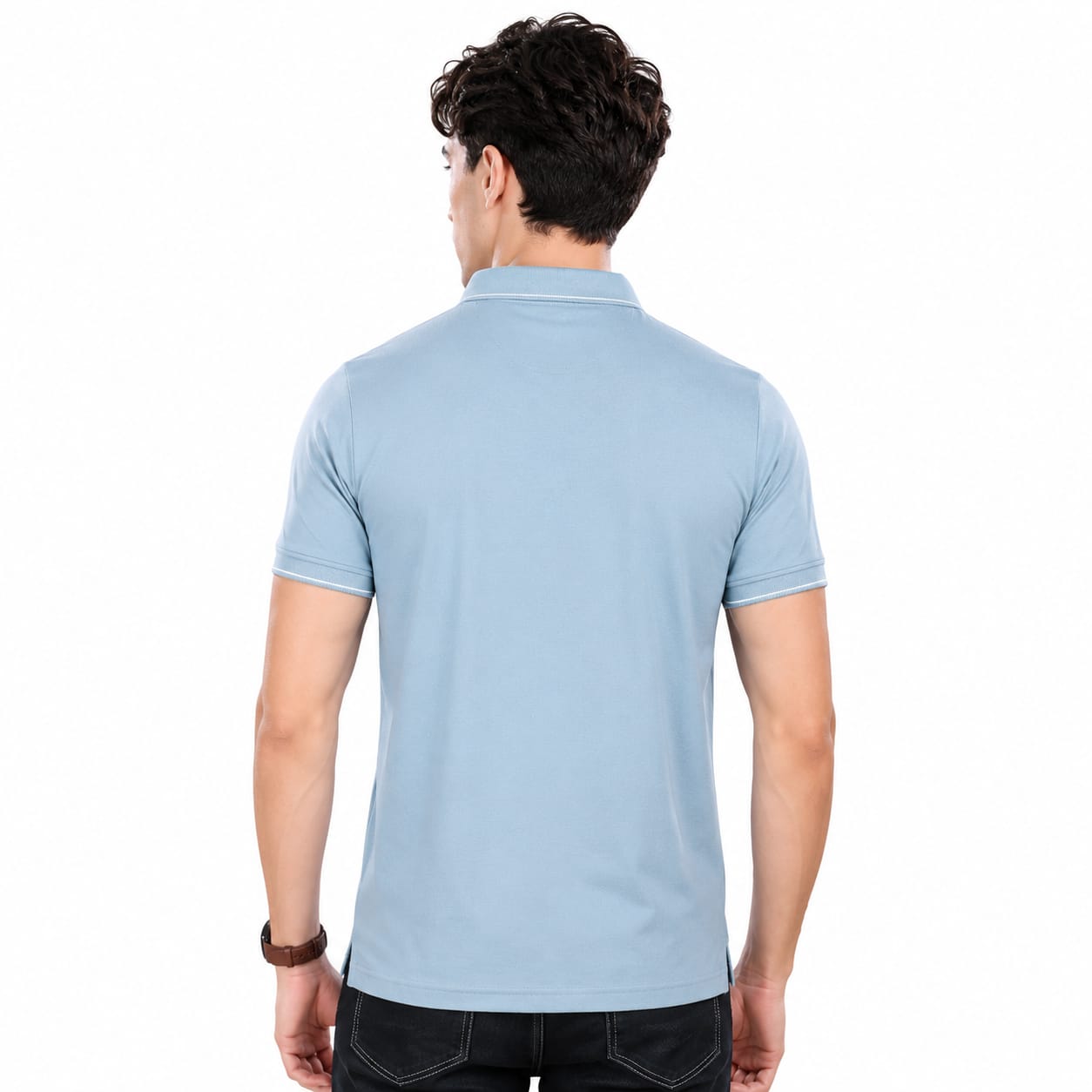 Imported HD Pique Lycra Fabric | Half Sleeve Collar T-Shirt | Regular Fit | GSM 220 | Casual & Daily Wear