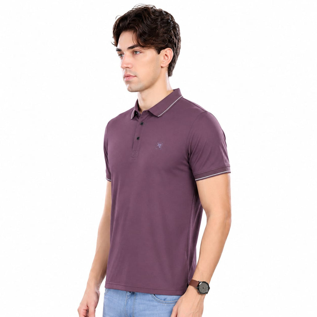 T-Shirt | Imported HD Pique Lycra Fabric | 220 GSM | Solid Casual Collar T-Shirt | Regular Fit | Half Sleeves