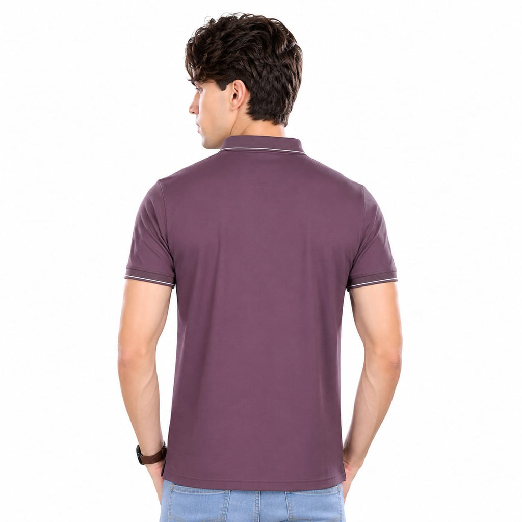 T-Shirt | Imported HD Pique Lycra Fabric | 220 GSM | Solid Casual Collar T-Shirt | Regular Fit | Half Sleeves