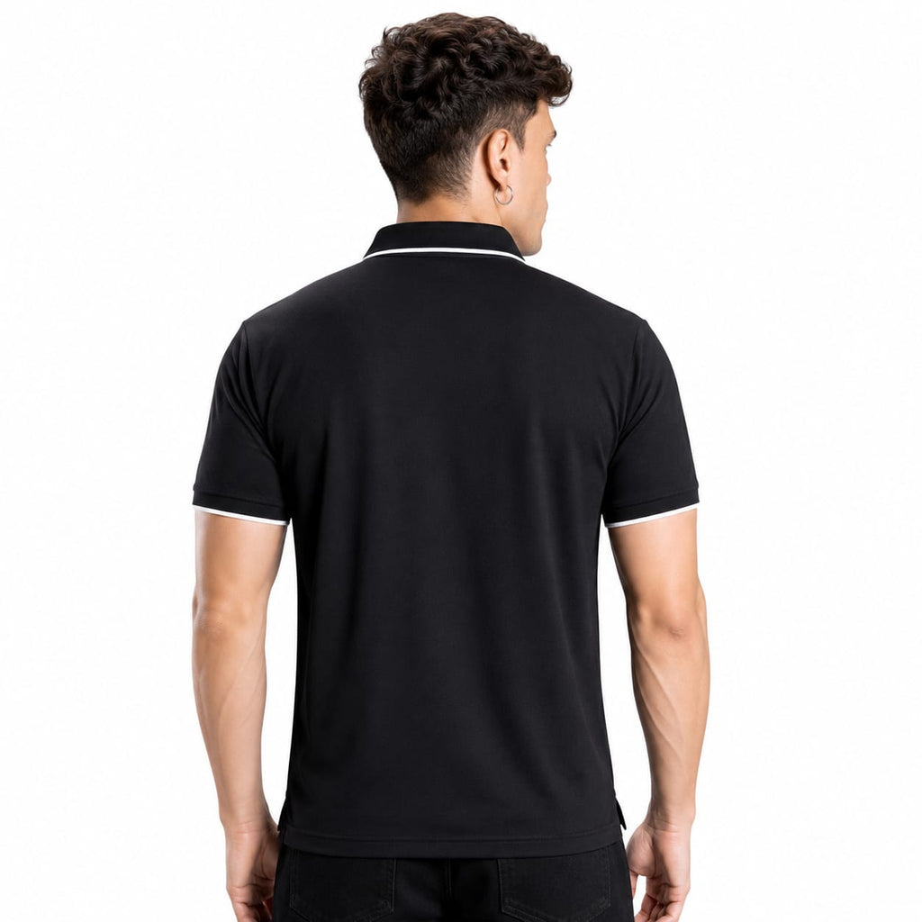 Men's Printed Polo T-Shirt | Fancy Collar Half Sleeve | Imported Tencil Lycra Fabric | 220-225 GSM | Regular Fit | Casual & Daily Wear