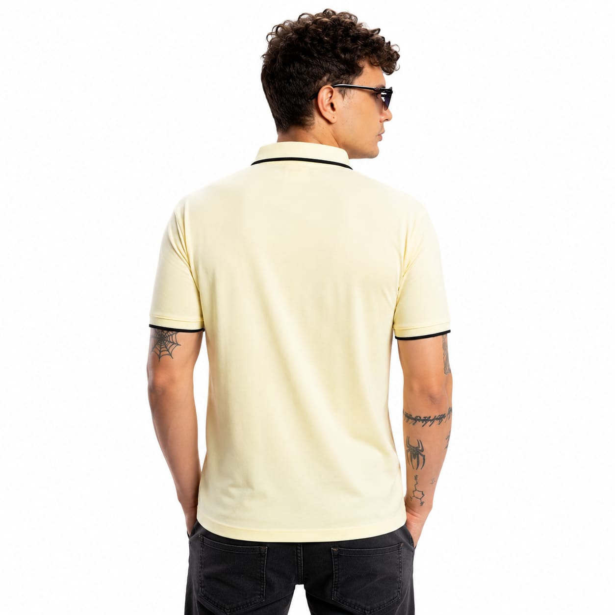 Men's Fancy Print Polo T-Shirt | Imported Tencel Lycra Fabric | Half Sleeve Collar T-Shirt | Soft Stretch Casual Wear