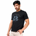 MENOLOGY Men's Holistic Printed Round Neck Half Sleeve T-Shirt | Imported Canvas Fabric | Regular Fit | Casual Graphic Tee