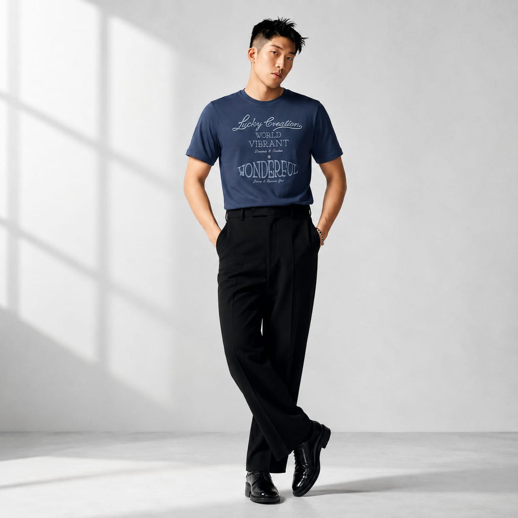 MENOLOGY Men's Round Neck Half Sleeve Graphic Printed T-Shirt | HOLISTIC | Imported Canvas Fabric | Regular Fit | Casual Wear