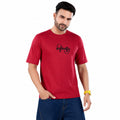 Men's Oversized Drop Shoulder Cotton Looper T-Shirt | Front & Back Canvas Print | Half Sleeve Round Neck | Casual Graphic Tee
