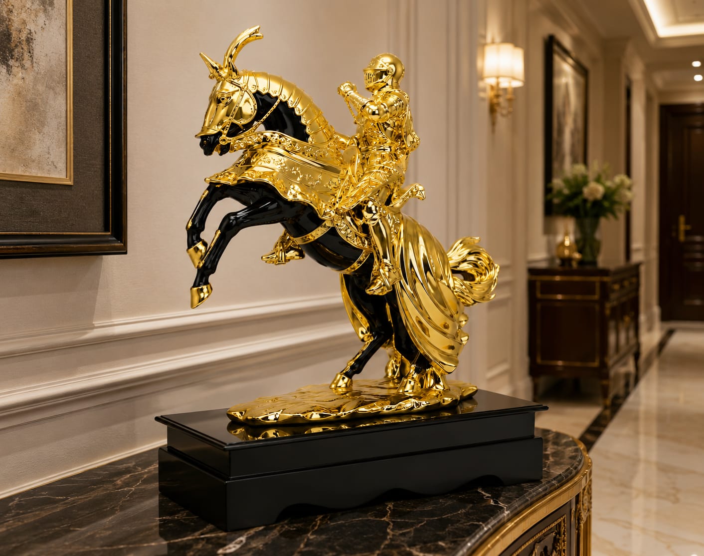 Napoleon warrior  Horse Decorative Showpiece