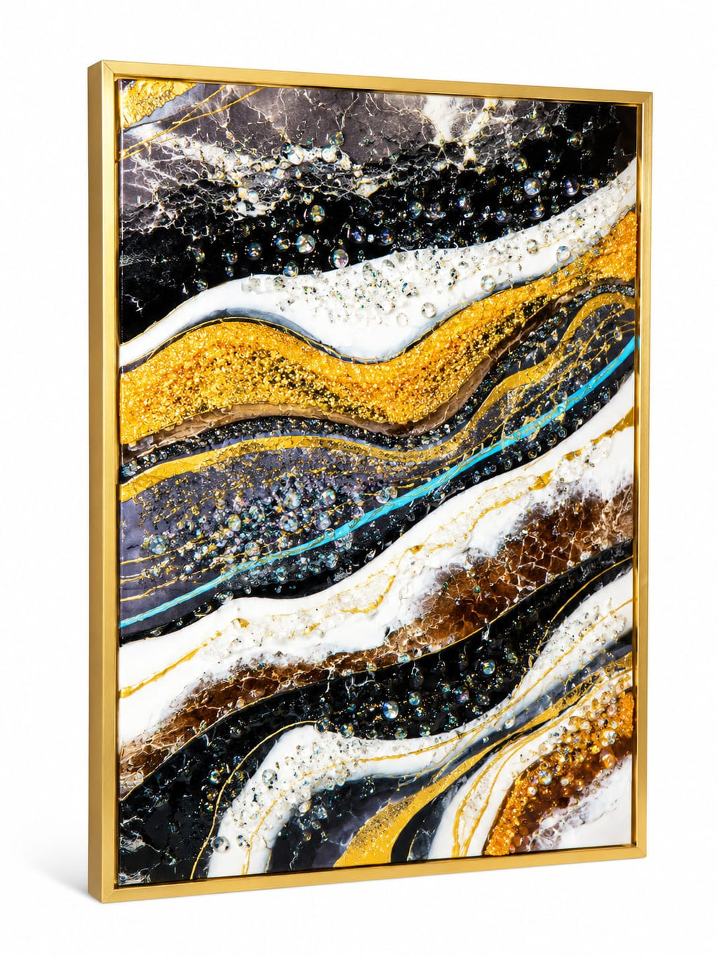 VERRE ART Printed Framed Canvas Painting for Home Deco