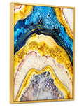 Buy Gold and Blue Marble Fluid Art Vinyl Wallpaper - Large ...