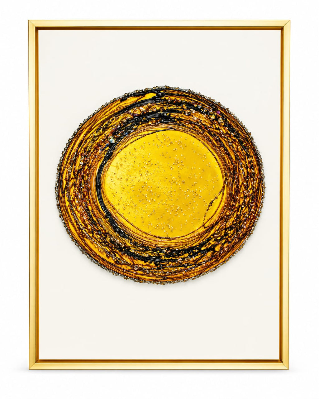 Milky Way Galaxy Framed Crystal Glass Painting