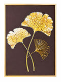 Golden Gingko Leaves Framed Canvas Painting For Home D̩cor