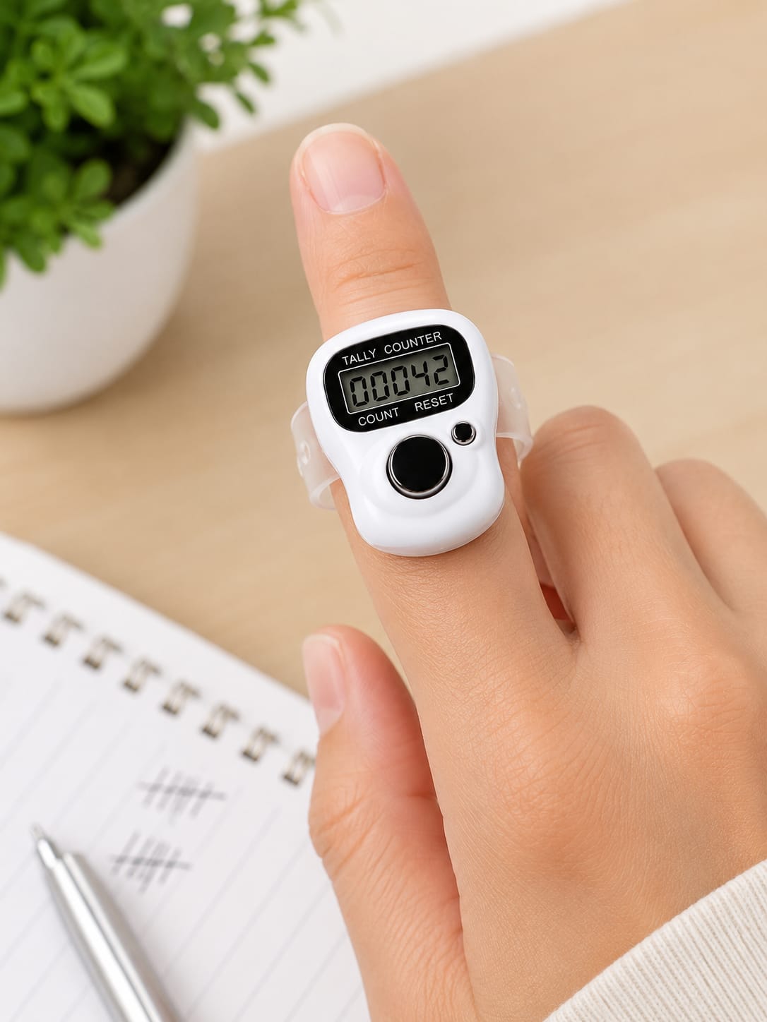 Prifakt 5-Digit Tally Clicker Counter Lightweight Finger
